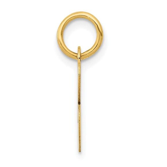 10k Yellow Gold Small Script Initial B Charm - Picture 5 of 6
